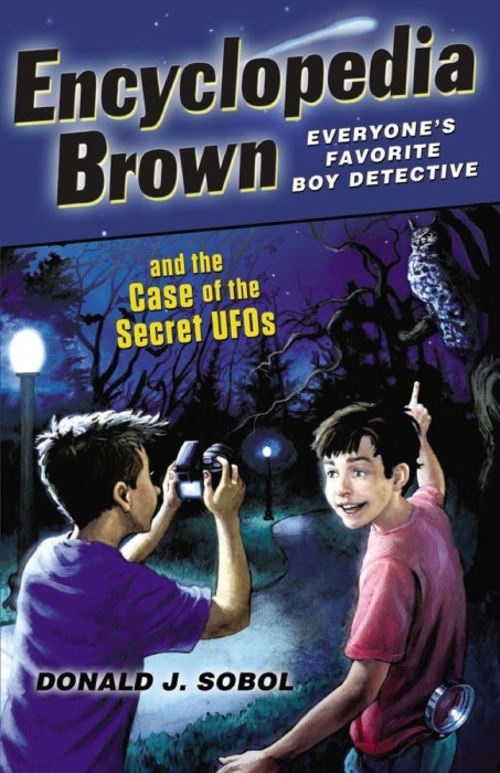 Cover for Encyclopedia Brown and the Case of the Secret UFO