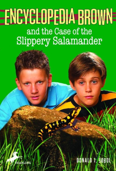 Cover for Encyclopedia Brown and the Case of the Slippery Salamander