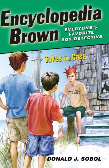 Cover for Encyclopedia Brown Takes the Case